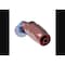Aeroquip -10 AN Hose, 45 Degree Elbow, Anodized, Red/Blue, Aluminum FCM4024 - alternate 1
